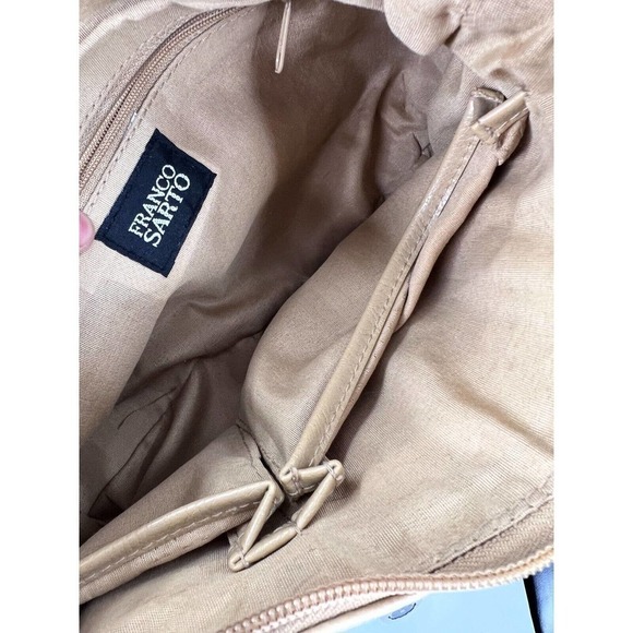 Franco Sarto Soho Mini Satchel Bucket Flap Shoulder Bag Animal Print - Picture 4 of 7